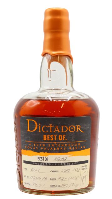 Dictador - Limited Release - Best Of 1979 Rum