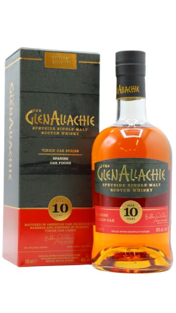 GlenAllachie - Spanish Virgin Oak Finish Single Malt Scotch 10 year old Whisky