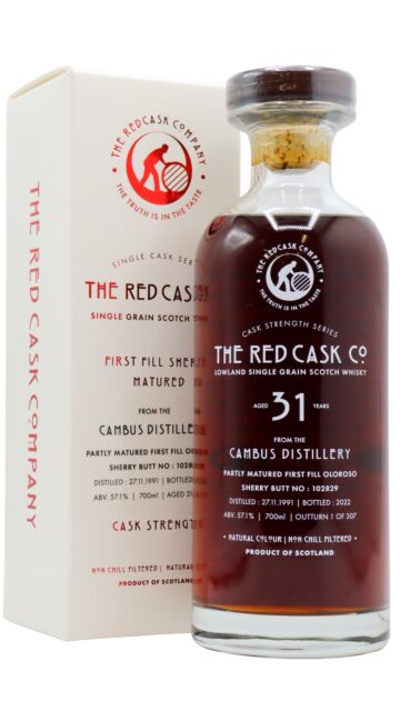 Cambus (silent) - Red Cask Co. - Single Sherry Cask #102829 1991 31 year old Whisky