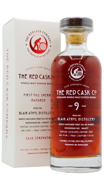 Blair Athol - Red Cask Co. - Single Sherry Cask #306577 2013 9 year old Whisky