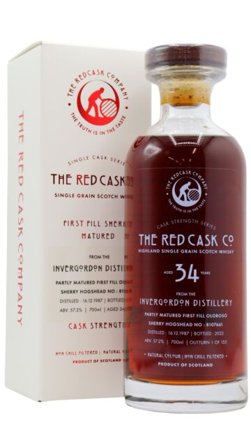 Invergordon - Red Cask Co. - Single Sherry Cask #8107661 1987 34 year old Whisky