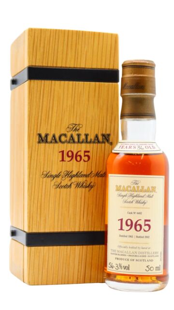 The Macallan - Fine & Rare Single Malt Scotch 1965 36 year old Whisky Miniature