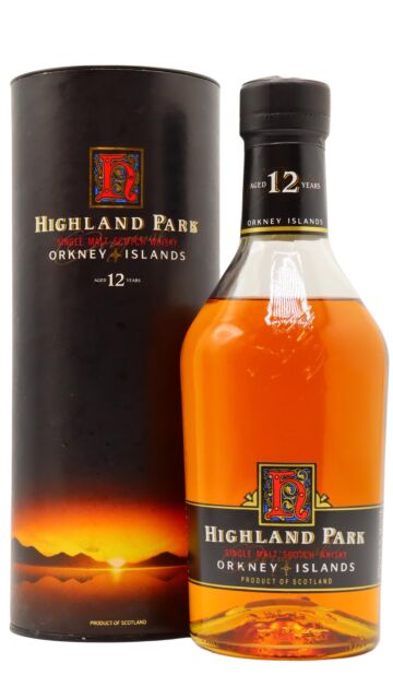 Highland Park - Single Malt Scotch 12 year old Whisky (1990's Bottling)