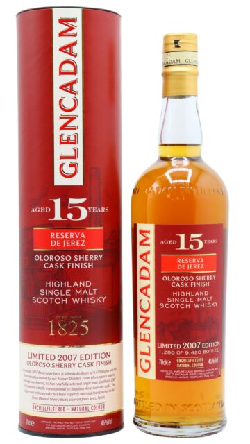 Glencadam - Reserva De Jerez Sherry Cask Finished Highland Single Malt Scotch 2007 15 year old Whisky