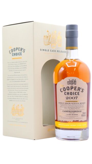 Cameronbridge - Cooper's Choice - Single Amontillado Sherry Cask #462894 2007 15 year old Whisky