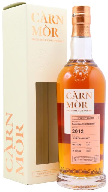 Balmenach - Carn Mor Strictly Limited Oloroso Sherry Cask Finish Single Malt Scotch 2012 10 year old Whisky