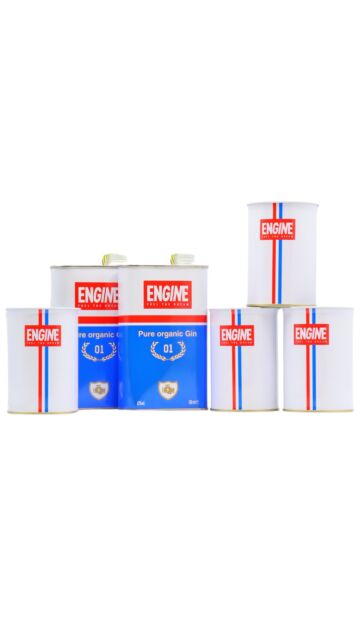 Engine - Pure Organic Gin (2 x 50cl) (Includes Metal Cups)
