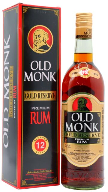 Old Monk - Gold Reserve Indian 12 year old Rum