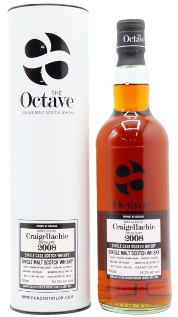 Craigellachie - The Octave Single Sherry Cask #7535829 2008 14 year old Whisky