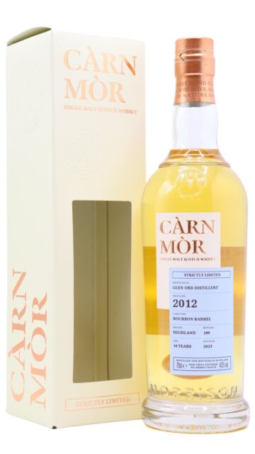 Glen Ord - Carn Mor Strictly Limited Bourbon Cask Finish Single Malt Scotch 2012 10 year old Whisky