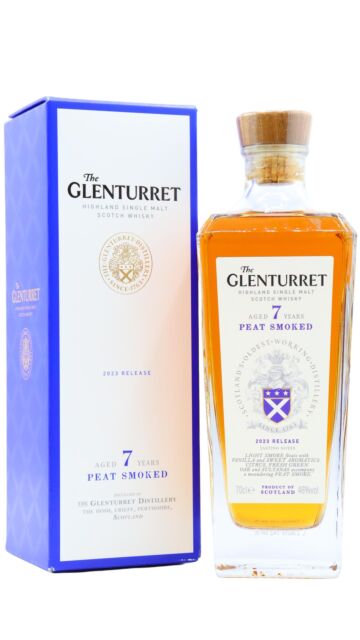 Glenturret - 2023 Release Peat Smoked Single Malt Scotch 7 year old Whisky