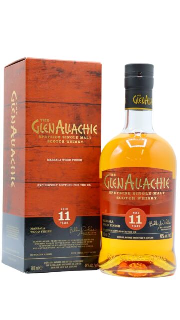 GlenAllachie - Marsala Wood Finish Single Malt Scotch 11 year old Whisky (UK Exclusive)