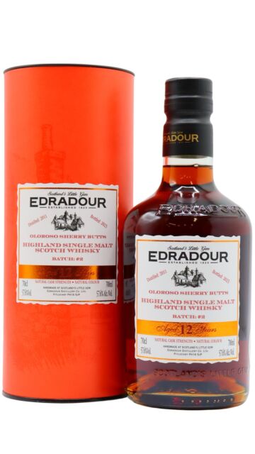 Edradour - Cask Strength Batch #2 Single Malt Scotch 2011 12 year old Whisky