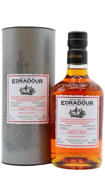 Edradour - Small Batch Barbaresco Cask Matured Single Malt Scotch 2011 12 year old Whisky