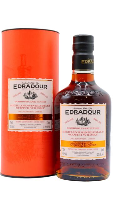 Edradour - Oloroso Sherry Finish Single Malt Scotch 2001 21 year old Whisky