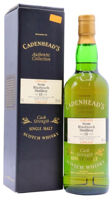 Bladnoch - Cadenhead's Authentic Collection Single Malt Scotch 1980 15 year old Whisky