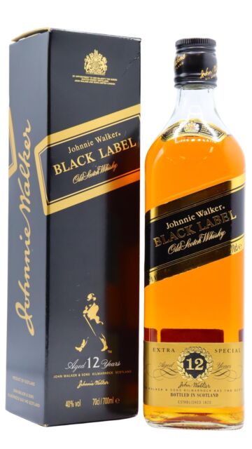Johnnie Walker - Black Label Blended Scotch 12 year old Whisky (1980's Bottling)
