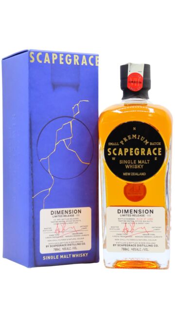 Scapegrace - Release VII: Dimension New Zealand Single Malt 3 year old Whisky
