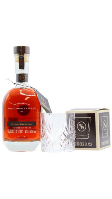 Woodford Reserve - Five-Malt Stouted Mash Whiskey (Includes Branded Glass)