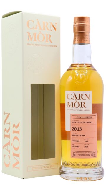 Glen Keith - Carn Mor Strictly Limited American Oak Cask Finish Single Malt Scotch 2013 10 year old Whisky