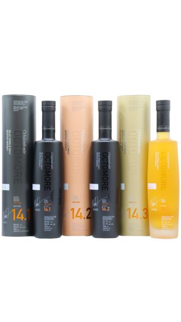 Octomore - Super Heavily Peated 14th Annual Release Islay Single Malt Scotch Whisky Bundle