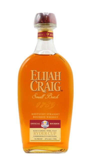 Elijah Craig - Ryder Cup 2023 Limited Edition Small Batch Kentucky Straight Bourbon Whiskey