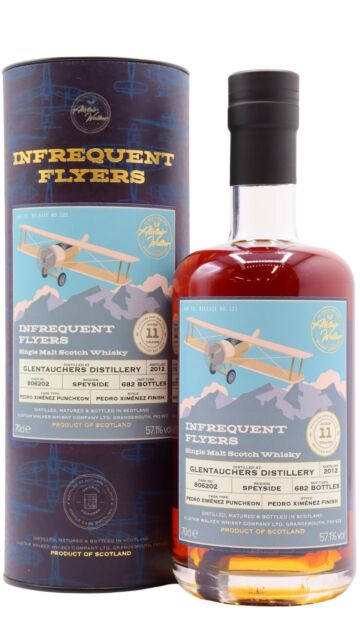 Glentauchers - Infrequent Flyers Single Pedro Ximenez Cask #806202 2012 11 year old Whisky