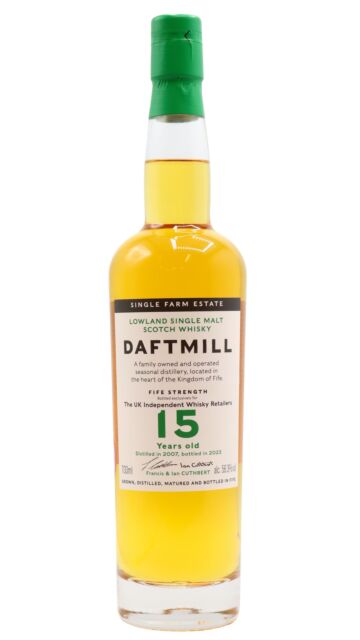 Daftmill - Fife Strength 2023 Release Single Malt Scotch 2007 15 year old Whisky
