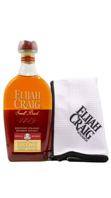 Elijah Craig - Ryder Cup 2023 Limited Edition Small Batch Kentucky Straight Bourbon Whiskey (Includes Golf Towel)