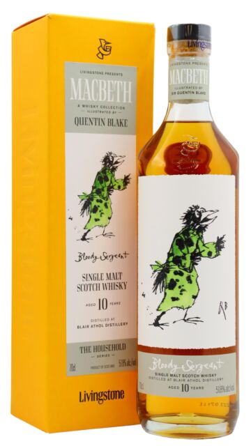 Blair Athol - Macbeth Act One - Household Series - The Bloody Sergeant Single Malt Scotch 10 year old Whisky