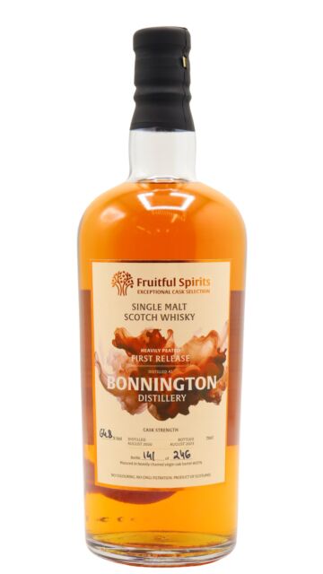 Bonnington - Fruitful Spirits First Release Heavily Peated Single Malt Scotch 2020 3 year old Whisky