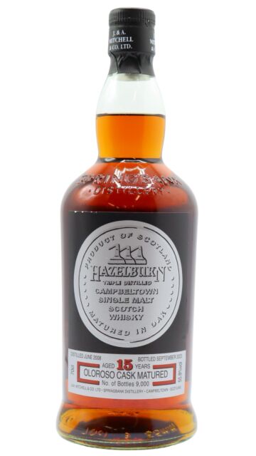 Hazelburn - Sherry Wood 2023 Edition Single Malt Scotch 2008 15 year old Whisky