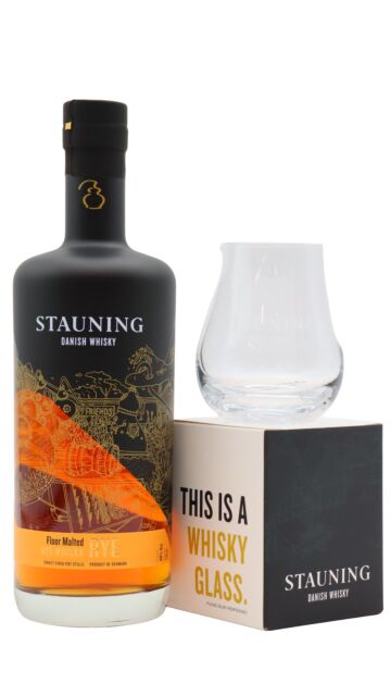 Stauning - Floor Malted Danish Rye Whisky (Includes Branded Glass)