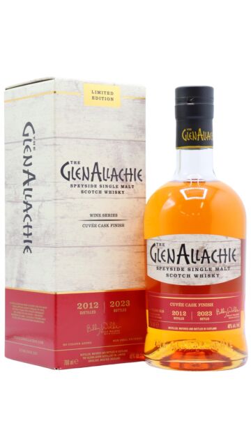 GlenAllachie - Wine Series - The Cuvee Wine Cask Finish Single Malt Scotch 2012 10 year old Whisky