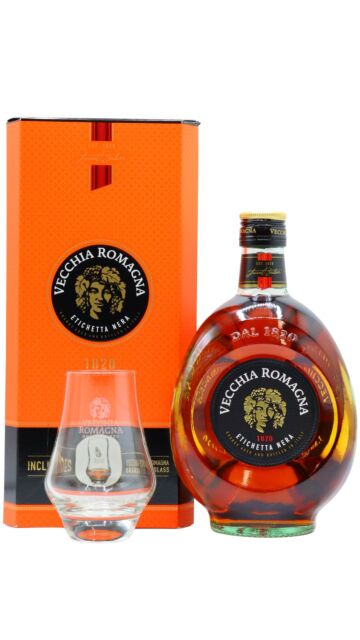 Vecchia Romagna - Etichetta Nera Brandy Glass Pack