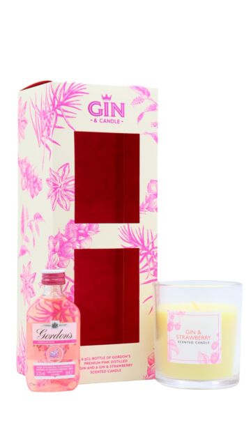 Gordons - Premium Pink Gin Scented Candle Gift Pack