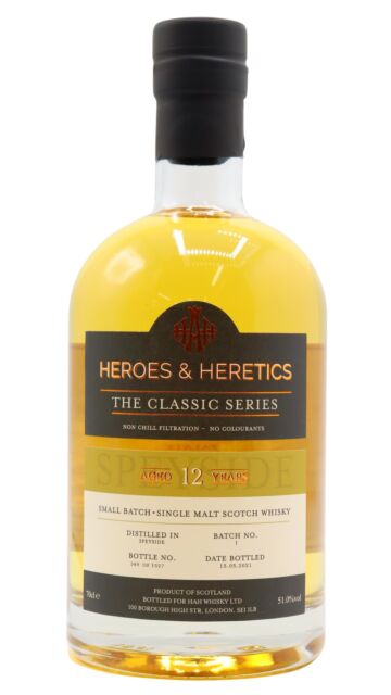 Heroes & Heretics - Batch #1 Speyside Single Malt 12 year old Whisky