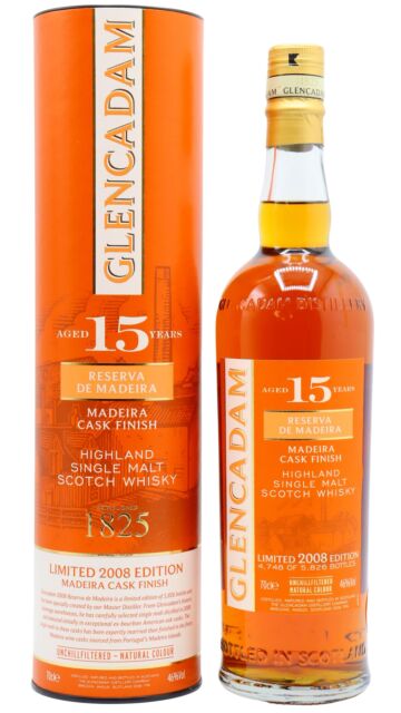 Glencadam - Madeira Cask Finish Highland Single Malt Scotch 2008 15 year old Whisky