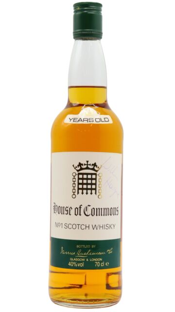 House of Commons - Signed By William Hague Blended Scotch 12 year old Whisky