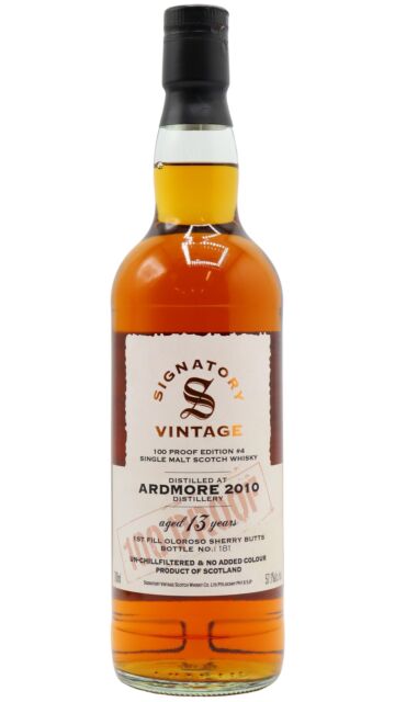 Ardmore - Signatory Vintage 100 Proof Batch #4 Single Malt Scotch 2010 13 year old Whisky