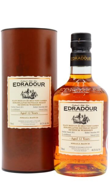 Edradour - Small Batch Burgundy Cask Matured Single Malt Scotch 2011 12 year old Whisky