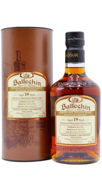 Ballechin - Small Batch Manzanilla Cask Finish Single Malt Scotch 2004 19 year old Whisky