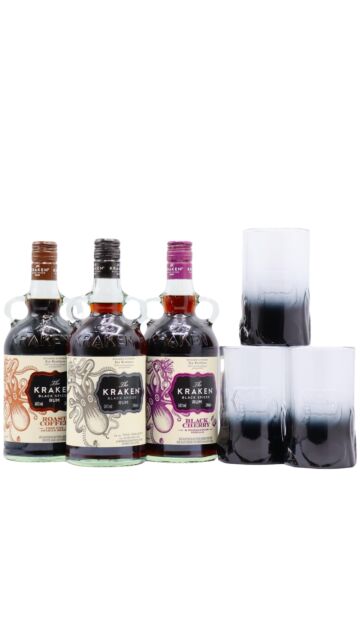 Kraken - Black Spiced, Coffee, Cherry Rum Bundle