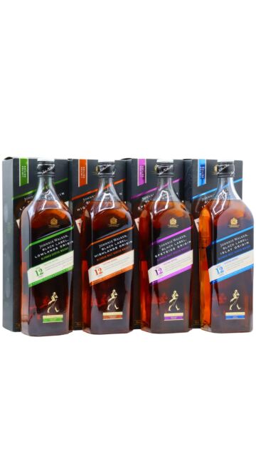Johnnie Walker - Black Label Origin Series Collection Blended Scotch Whisky Bundle