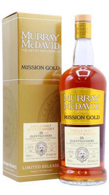 Glentauchers - Murray McDavid Mission Gold Series Oloroso Sherry Cask #1907865 1996 26 year old Whisky (UK Exclusive)