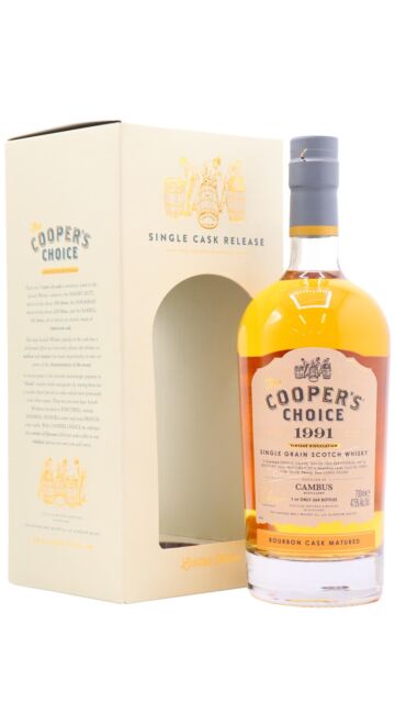 Cambus (silent) - Cooper's Choice - Single Bourbon Cask #79880 1991 32 year old Whisky