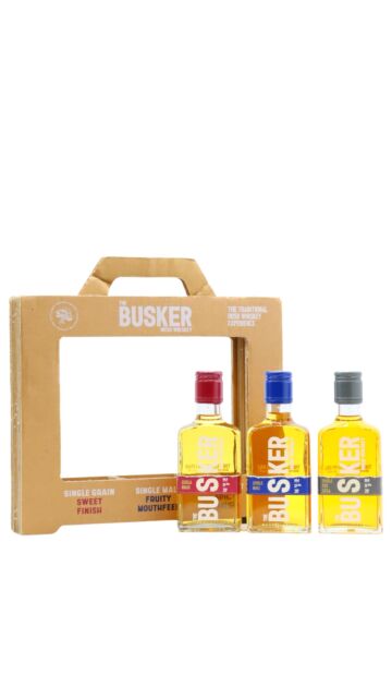 The Busker - Single Grain, Single Malt & Single Pot Still Whiskey Gift Pack