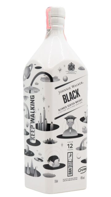 Johnnie Walker - Black Label Air-Ink Bankok Edition Blended Scotch 12 year old Whisky