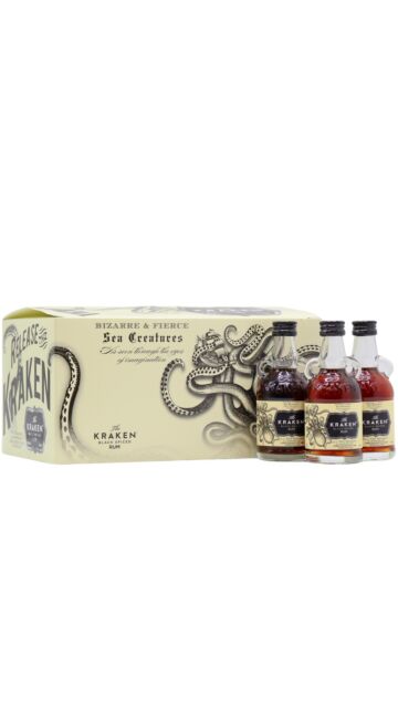 Kraken - Black Spiced Rum Miniatures (15 x 5cl)