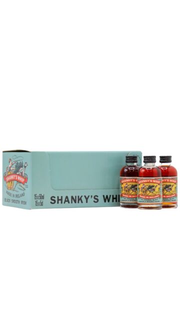 Shanky's Whip - Black Irish Whiskey Liqueur Miniatures (15 x 5cl)